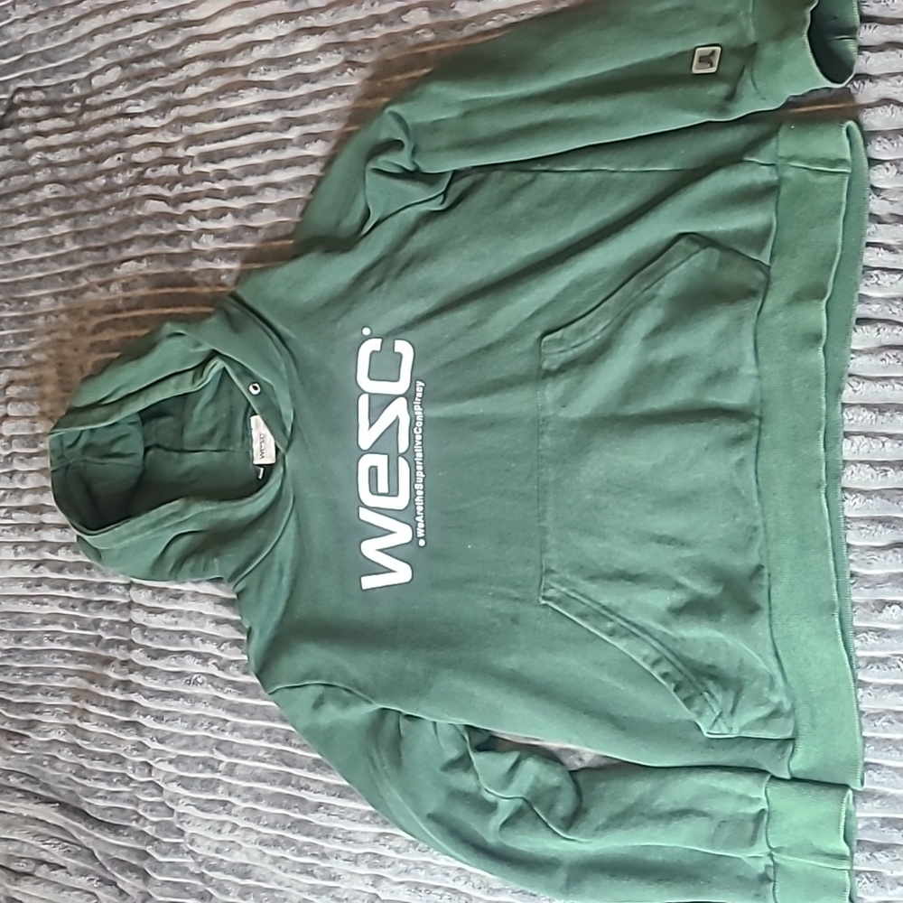 WESC Large Green Hoodie Pullover
